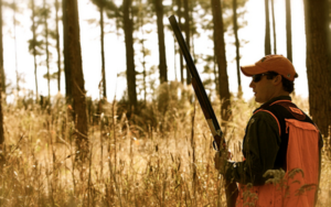 hunter with gun